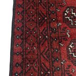 287 x 73cm Hand Knotted Red Afghan Akche Runner Rug - Image 5