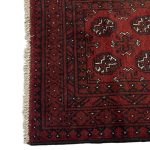 287 x 73cm Hand Knotted Red Afghan Akche Runner Rug - Image 6