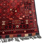 283 x 76cm Handwoven Afghan Turkmen Bashiri Runner Rug - Image 3