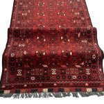 283 x 76cm Handwoven Afghan Turkmen Bashiri Runner Rug - Image 6