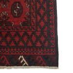 287 x 76cm Hand Knotted Red Afghan Akche Runner Rug - Image 4