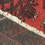 287 x 76cm Hand Knotted Red Afghan Akche Runner Rug - Image 6
