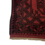 300 x 80 Hand Knotted Red Afghan Elephant Feet Design Runner Rug - Image 7