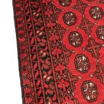 292 x 78cm Hand Knotted Red Afghan Akche Wool Runner Rug - Image 6