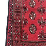 290 x 80cm Hand Knotted Afghan Akhche Wool Runner Rug - Image 6