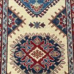 390 x 81cm Hand Made Afghan Kazak Runner Rug - Image 2