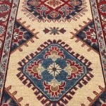 390 x 81cm Hand Made Afghan Kazak Runner Rug - Image 4