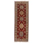 183 x 64cm Hand Made Afghan Kazak Runner Rug