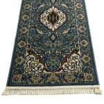 600 x 80cm Persian Design Machine Made – Blue Runner Rug - Image 3