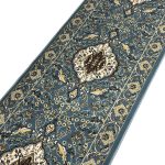 600 x 80cm Persian Design Machine Made – Blue Runner Rug - Image 7