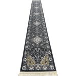 600 x 80cm Persian Design Machine Made – Grey Runner Rug