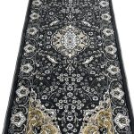 600 x 80cm Persian Design Machine Made – Grey Runner Rug - Image 4