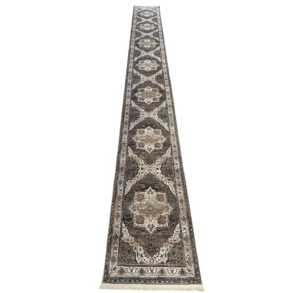 600 x 80cmPersian Vintage Design Machine Made – Beige Runner Rug