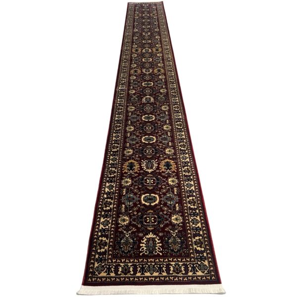 600 x 80cmPersian Design Machine Made – Red Rug