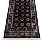 600 x 80cm New Bokhara Design Machine Made – Navy Rug - Image 3