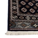 600 x 80cm New Bokhara Design Machine Made – Navy Rug - Image 5