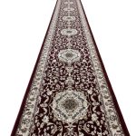 800 x 80cm Persian Kashan Design – Maroon Runner Rug - Image 5