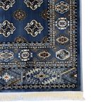 600 x 80cm Persian Bokhara Design – Blue Runner Rug - Image 5