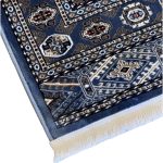 600 x 80cm Persian Bokhara Design – Blue Runner Rug - Image 6
