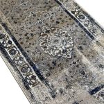 600 x 80cm Vintage Persian Design – Beige Dark Grey Runner Rug - Image 7