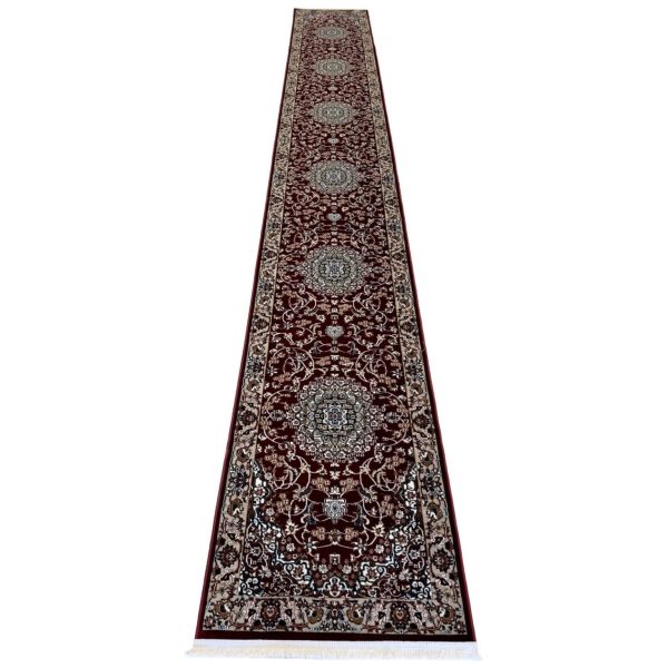 600 x 80cm Persian Royal Mashad Design – Red Runner Rug