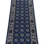 500 x 80cm Turkish Machine Made Bokhara Design – Dark Blue Runner Rug - Image 2