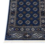 500 x 80cm Turkish Machine Made Bokhara Design – Dark Blue Runner Rug - Image 3