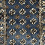 500 x 80cm Turkish Machine Made Bokhara Design – Dark Blue Runner Rug - Image 5