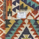 194 x 58cm Hand Woven Afghan Kilim Chobi Runner Rug - Image 5