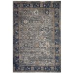 230 x 160cm Classic Persian Design – Dark Grey Rug
