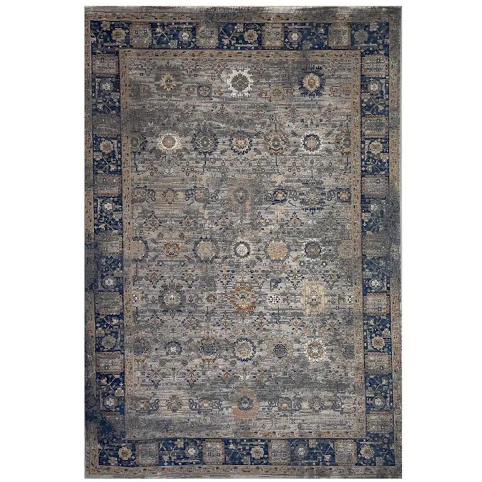 IMG_7995 230 x 160cm Classic Persian Design – Dark Grey Rug - Image 1