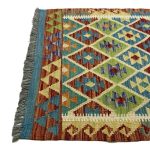 301 x 81cm Hand Woven Afghan Kilim Runner Rug - Image 5