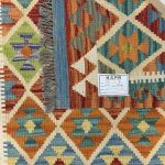 301 x 81cm Hand Woven Afghan Kilim Runner Rug - Image 6