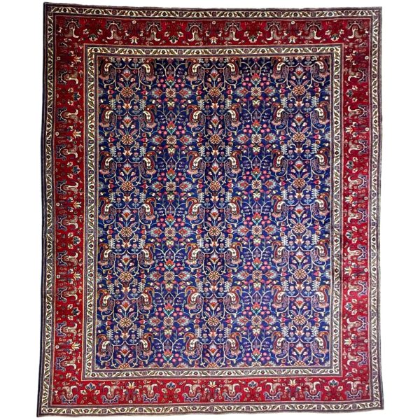 386 x 300cm All Over Persian Tabriz Hand Knotted Wool Rug