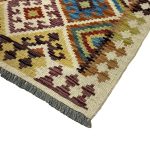 187 x 82cm Hand Woven Afghan Kilim Chobi Runner Rug - Image 3