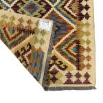 187 x 82cm Hand Woven Afghan Kilim Chobi Runner Rug - Image 5