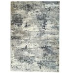 230 x 160cm Plain Modern Design – Grey Navy Rug
