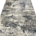 230 x 160cm Plain Modern Design – Grey Navy Rug - Image 2