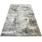 230 x 160cm Plain Modern Design – Grey Navy Rug - Image 3