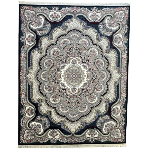 400 x 300cm Persian High Quality – Navy Grey Rug