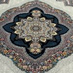 400 x 300cm Floral Tabriz Persian High Quality – Light Grey Rug - Image 5