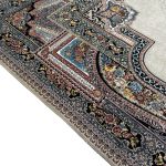 400 x 300cm Floral Tabriz Persian High Quality – Light Grey Rug - Image 9