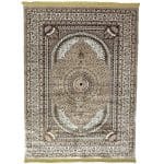 340 x 240cm Machine Made Beige Persian Kashan Design Rug