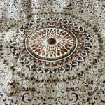 340 x 240cm Machine Made Beige Persian Kashan Design Rug - Image 4