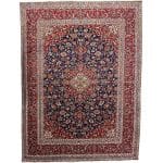 355 x 251cm Exquisite Hand Knotted Persian Navy Kashan Rug