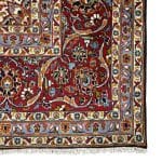 355 x 251cm Exquisite Hand Knotted Persian Navy Kashan Rug - Image 4