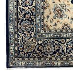 355 x 248cm Hand Knotted Persian Night Blue Mashad Rug - Image 6