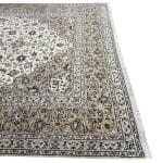 356 x 254cm Hand Knotted Persian Ivory & Brown Ardakan Wool Rug - Image 4