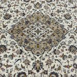 356 x 254cm Hand Knotted Persian Ivory & Brown Ardakan Wool Rug - Image 6
