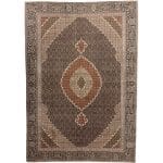 282 x 190cm Persian Antique Tabriz Mahi Woolen Silk Rug